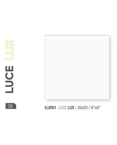 Idea Ceramica serie LUCE LUX 20x20 bianco lucido rivestimento cod.ILUR01